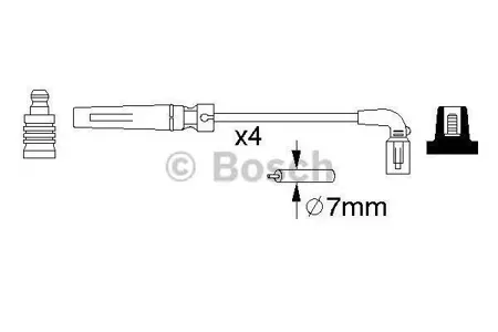 BOSCH 0986356987 Высоковольтные провода комплект