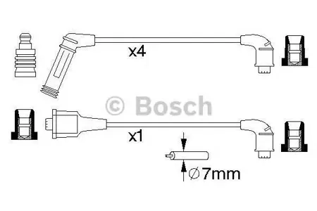 BOSCH 0986356990 Высоковольтные провода комплект