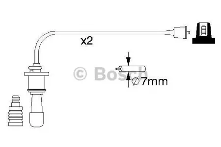 BOSCH 0986356991 Высоковольтные провода комплект