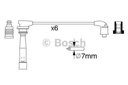 BOSCH 0986356992 Высоковольтные провода комплект