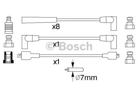 BOSCH 0986357118 Высоковольтные провода комплект