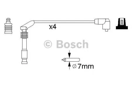 BOSCH 0986357126 Высоковольтные провода комплект