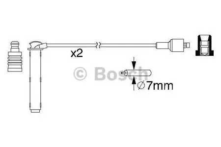 BOSCH 0986357154 Высоковольтные провода комплект