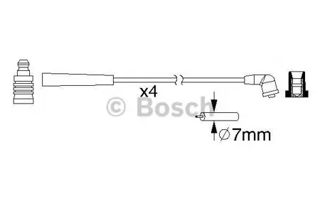 BOSCH 0986357195 Высоковольтные провода комплект
