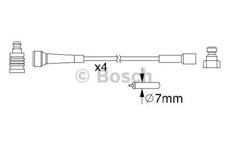 BOSCH 0986357210 Высоковольтные провода комплект