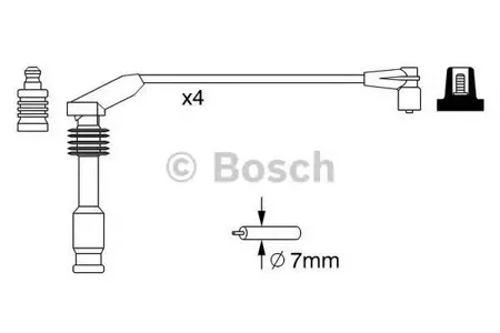 BOSCH 0986357226 Высоковольтные провода комплект