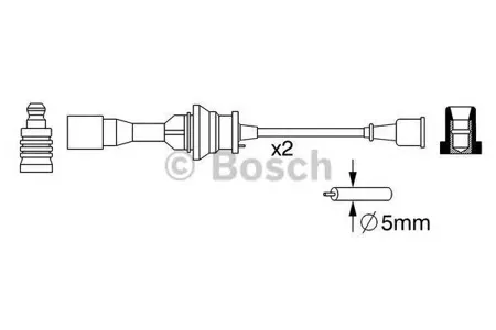 BOSCH 0986357266 Высоковольтные провода комплект