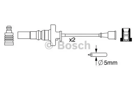 BOSCH 0986357273 Высоковольтные провода комплект