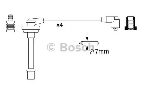 BOSCH 0986357278 Высоковольтные провода комплект