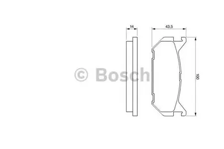 BOSCH 0986424266 Колодки торм.