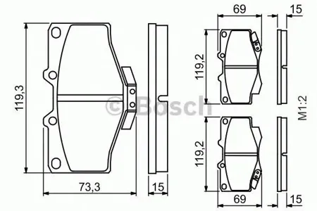 BOSCH 0986424268 Колодки торм.
