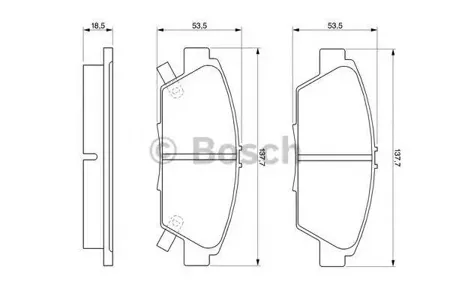 BOSCH 0986424289 Колодки торм.