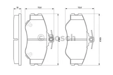 BOSCH 0986424368 Колодки торм.