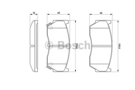 BOSCH 0986424369 Колодки торм.