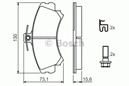 BOSCH 0986424371 Колодки торм.