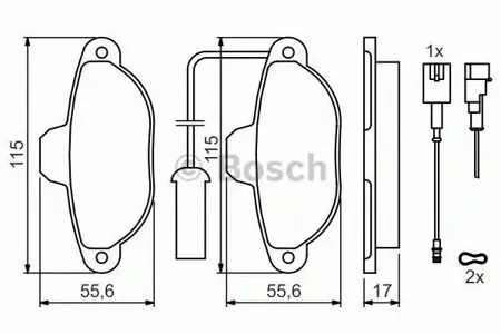 BOSCH 0986424379 Колодки торм.