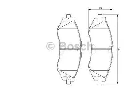 BOSCH 0986424474 Колодки торм.