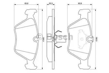 BOSCH 0986424485 Колодки торм.