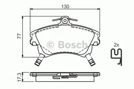 BOSCH 0986424541 Колодки торм.