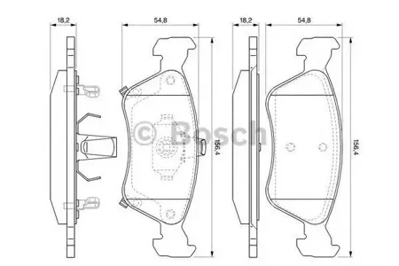 BOSCH 0986424560 Колодки торм.
