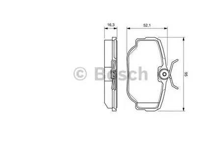 BOSCH 0986424564 Колодки торм.