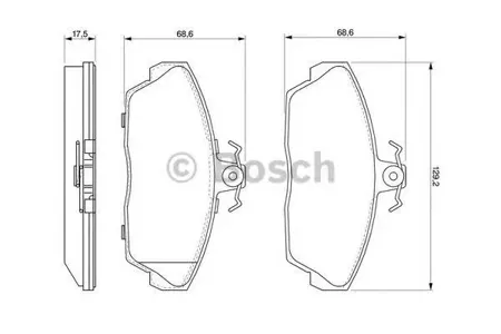 BOSCH 0986424566 Колодки торм.