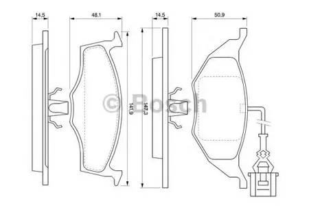 BOSCH 0986424632 Колодки торм.