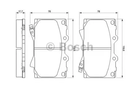 BOSCH 0986424640 Колодки торм.