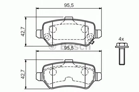 BOSCH 0986424646 Колодки торм.