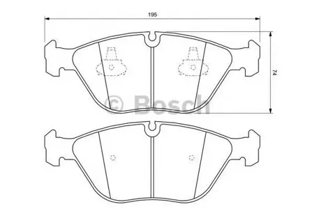 BOSCH 0986424649 Колодки торм.