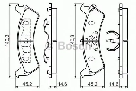 BOSCH 0986424655 Колодки торм.
