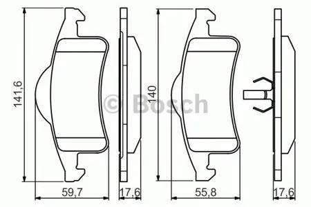 BOSCH 0986424665 Колодки торм.
