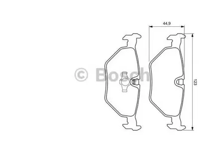 BOSCH 0986424667 Колодки торм.