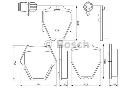 BOSCH 0986424689 Колодки торм.