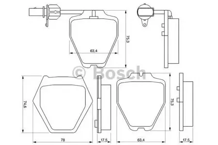 BOSCH 0986424690 Колодки торм.