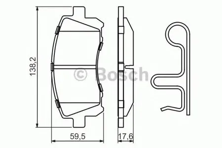 BOSCH 0986424700 Колодки торм.