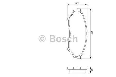 BOSCH 0986424713 Колодки торм.