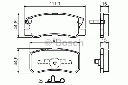 BOSCH 0986424717 Колодки торм.