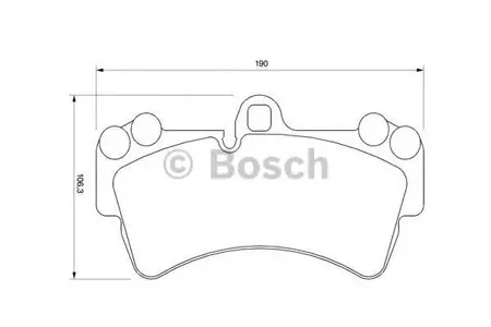 BOSCH 0986424739 Колодки торм.