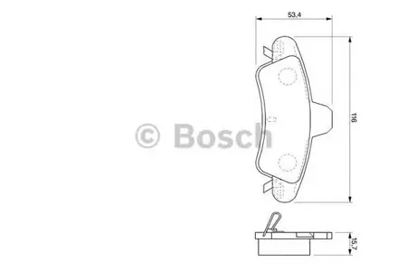 BOSCH 0986424744 Колодки торм.