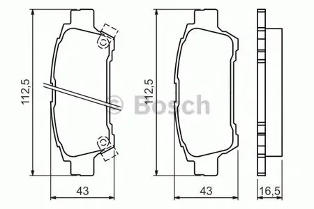 BOSCH 0986424762 Колодки торм.