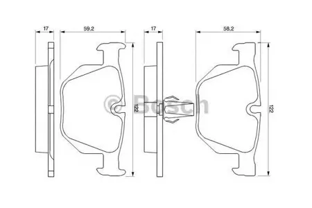 BOSCH 0986424766 Колодки торм.