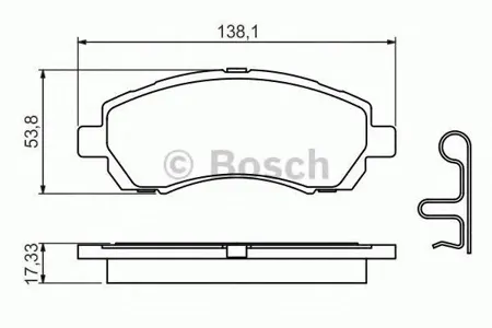 BOSCH 0986424770 Колодки торм.