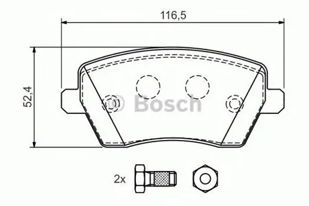 BOSCH 0986424795 Колодки торм.передние VESTA,LADA Largus 12-> Renault Logan,Duster 07-> NISSAN Micra,Note 03->