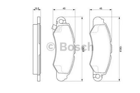 BOSCH 0986424804 Колодки торм.