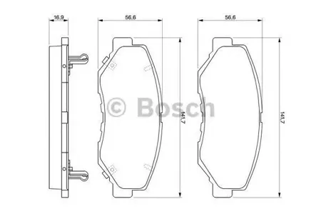 BOSCH 0986424809 Колодки торм.