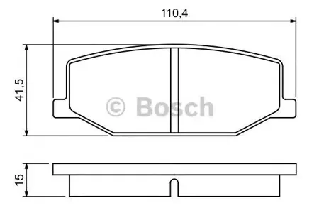 BOSCH 0986460935 Колодки торм.