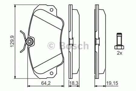BOSCH 0986460939 Колодки торм.