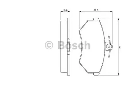 BOSCH 0986460944 Колодки торм.