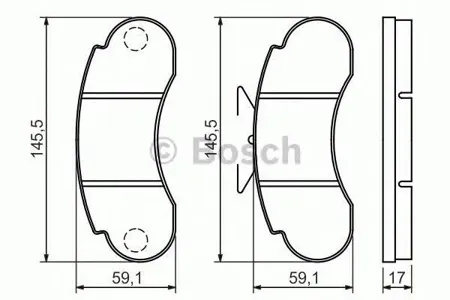 BOSCH 0986460947 Колодки торм.